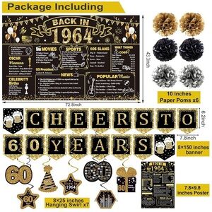 1964 Birthday Decorations